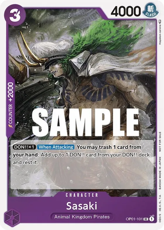 Sasaki (Event Pack Vol. 2) #op1-101 – One Piece Promotion Cards
