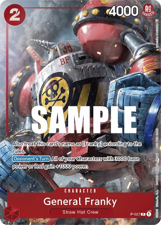 General Franky (Event Pack Vol. 2) #p-027 – One Piece Promotion Cards