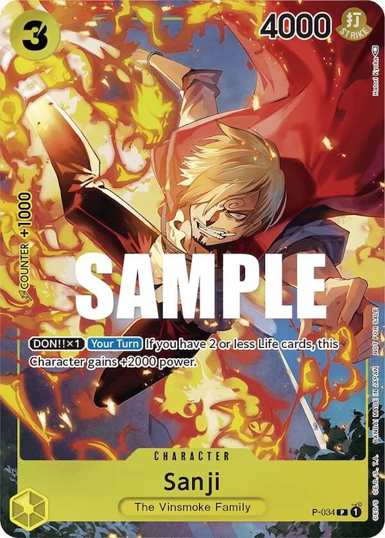 Sanji (Event Pack Vol. 2) #p-034 – One Piece Promotion Cards