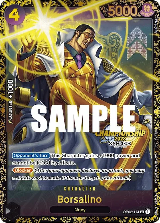 Borsalino (Championship 2023) #op2-114 – One Piece Promotion Cards