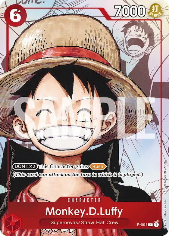 Monkey.D.Luffy (Alternate Art) #p-001 – One Piece Promotion Cards