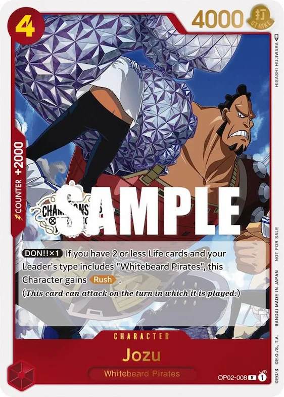 Jozu (Store Championship Participation Pack Vol. 2) #op2-008 – One Piece Promotion Cards