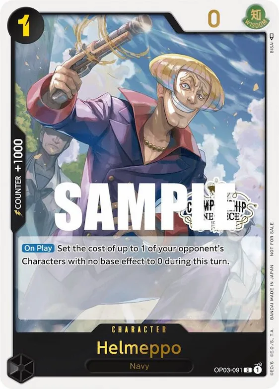 Helmeppo (Store Championship Participation Pack Vol. 2) #op3-091 – One Piece Promotion Cards