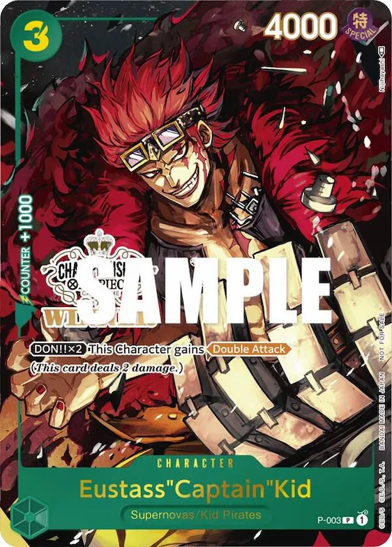 Eustass"Captain"Kid (Store Championship Vol. 2 Winner) #p-003 – One Piece Promotion Cards