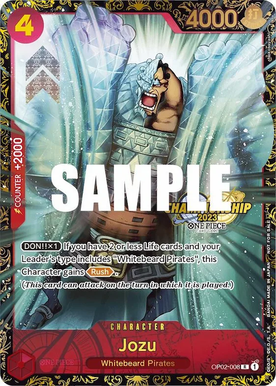 Jozu (Championship 2023) #op2-008 – One Piece Promotion Cards