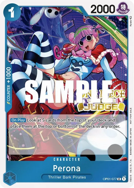 Perona (Judge Pack Vol. 2) #op1-077 – One Piece Promotion Cards