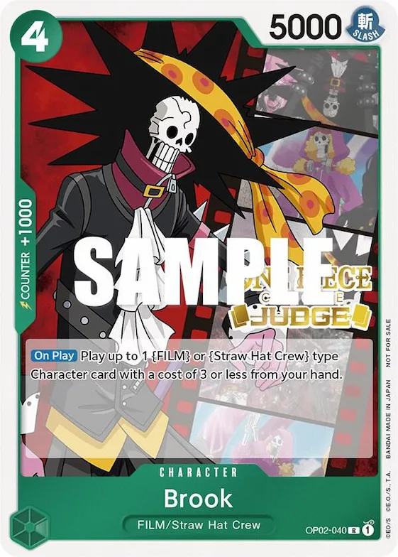 Brook (Judge Pack Vol. 2) #op2-040 – One Piece Promotion Cards