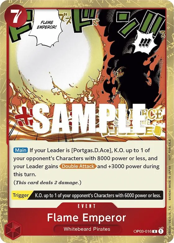 Flame Emperor (Judge Pack Vol. 2) #op3-016 – One Piece Promotion Cards