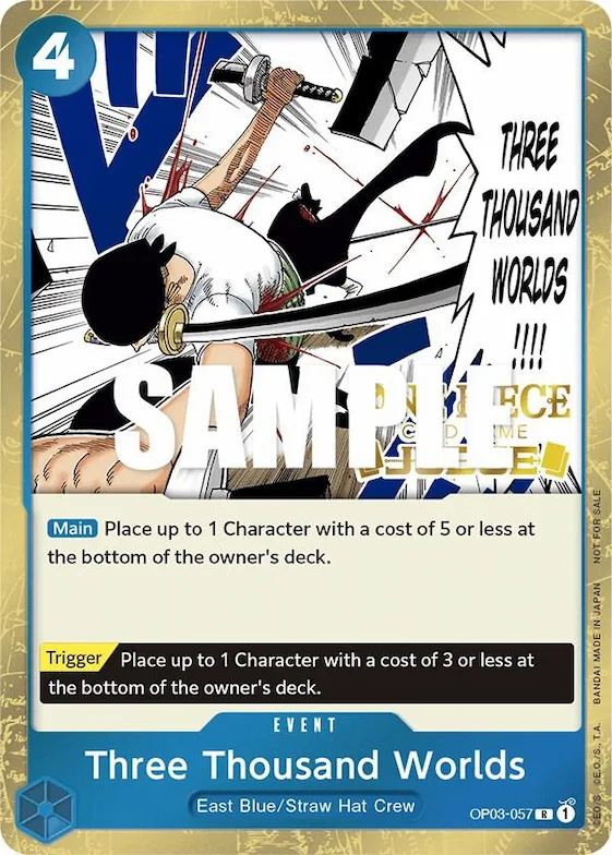 Three Thousand Worlds (Judge Pack Vol. 2) #op3-057 – One Piece Promotion Cards