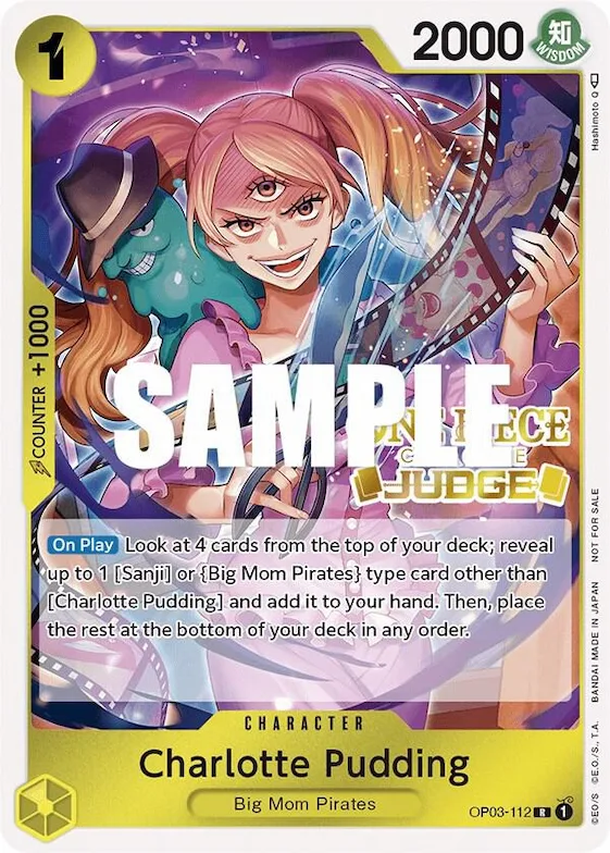 Charlotte Pudding (Judge Pack Vol. 2) #op3-112 – One Piece Promotion Cards