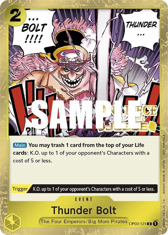 Thunder Bolt (Judge Pack Vol. 2) #op3-121 – One Piece Promotion Cards