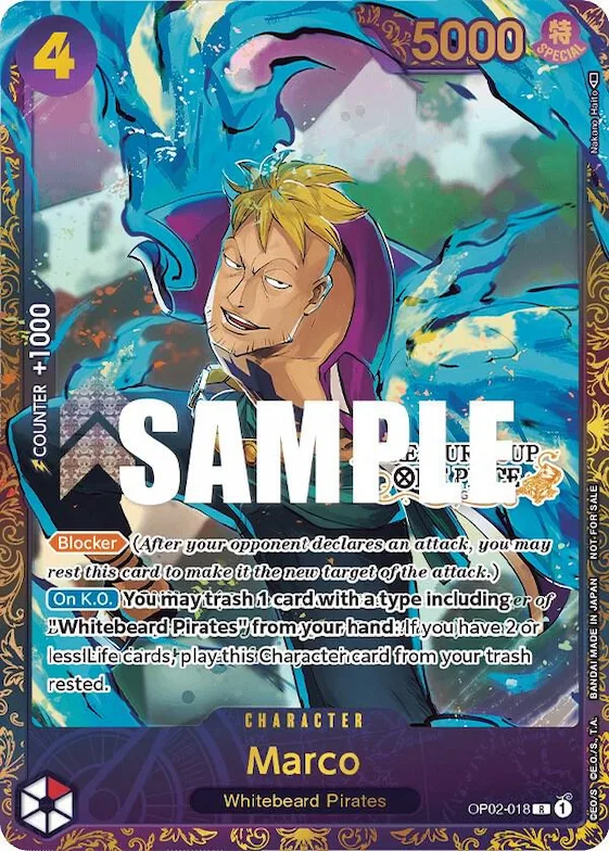 Marco (Treasure Cup) #op2-018 – One Piece Promotion Cards