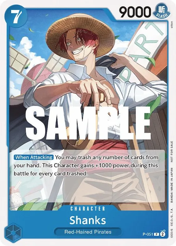 Shanks (Sealed Battle Kit Vol. 1) #p-051 – One Piece Promotion Cards