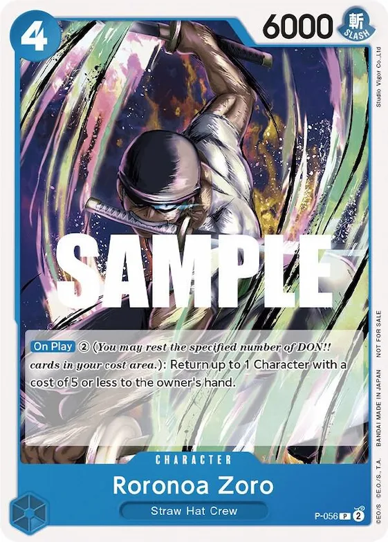 Roronoa Zoro (Sealed Battle Kit Vol. 1) #p-056 – One Piece Promotion Cards