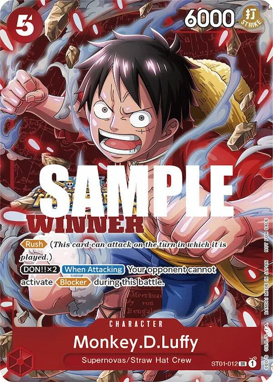 Monkey.D.Luffy (Winner Pack Vol. 5) #st1-012 – One Piece Promotion Cards