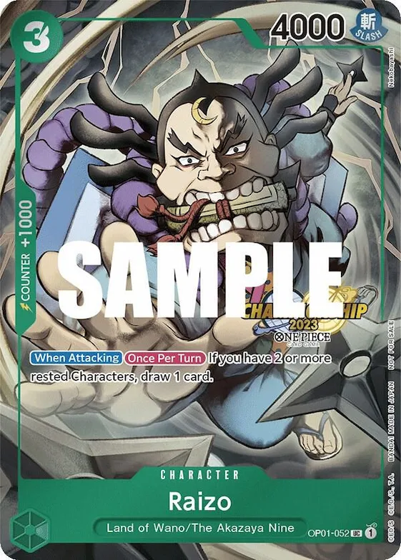 Raizo (CS 2023 Event Pack) #op1-052 – One Piece Promotion Cards
