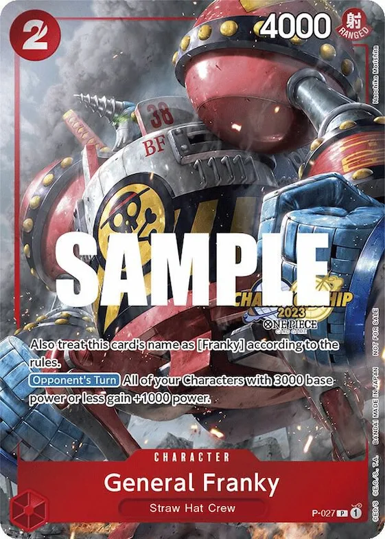 General Franky (CS 2023 Event Pack) #p-027 – One Piece Promotion Cards