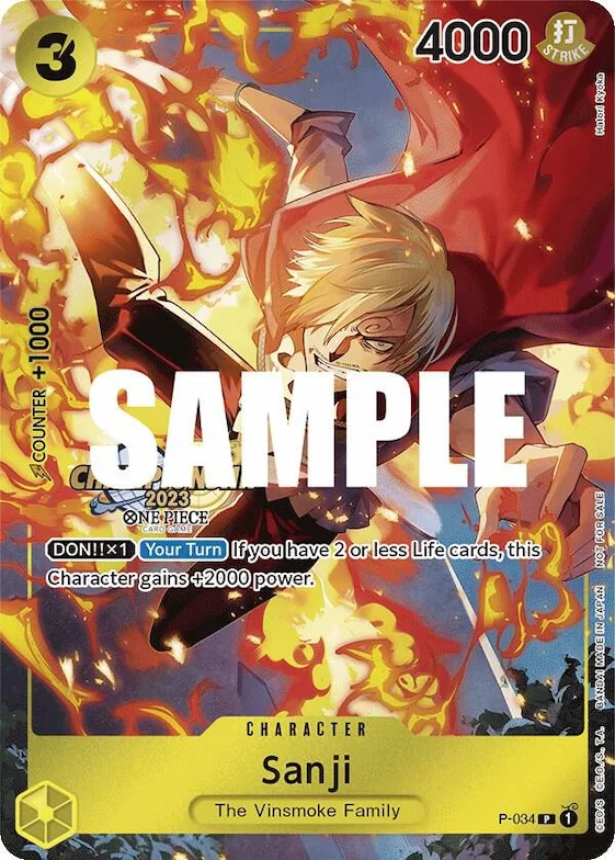 Sanji (CS 2023 Event Pack) #p-034 – One Piece Promotion Cards