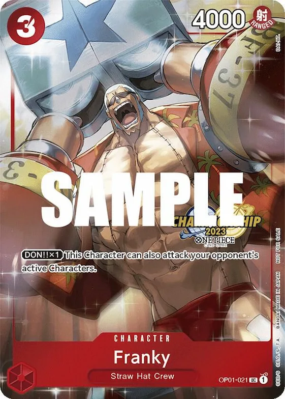 Franky (CS 2023 Celebration Pack) #op1-021 – One Piece Promotion Cards