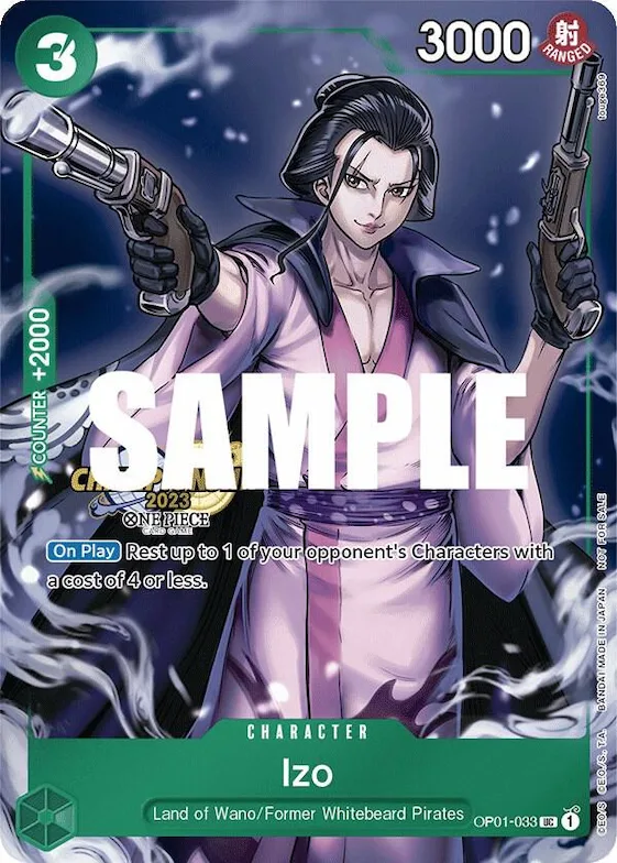 Izo (CS 2023 Celebration Pack) #op1-033 – One Piece Promotion Cards
