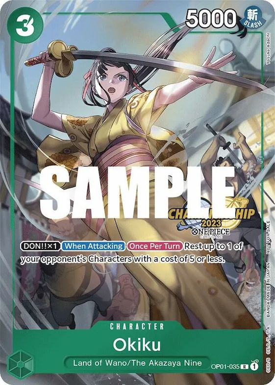 Okiku (CS 2023 Celebration Pack) #op1-035 – One Piece Promotion Cards