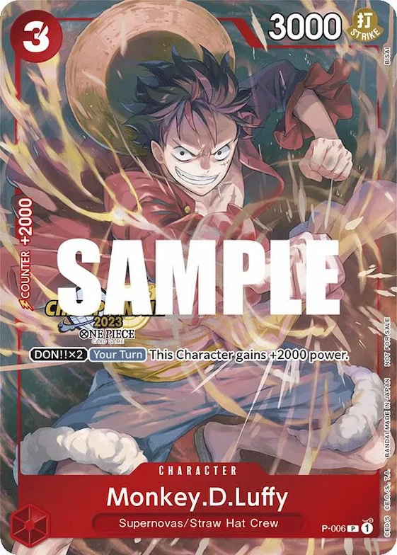 Monkey.D.Luffy (006) (CS 2023 Celebration Pack) #p-006 – One Piece Promotion Cards