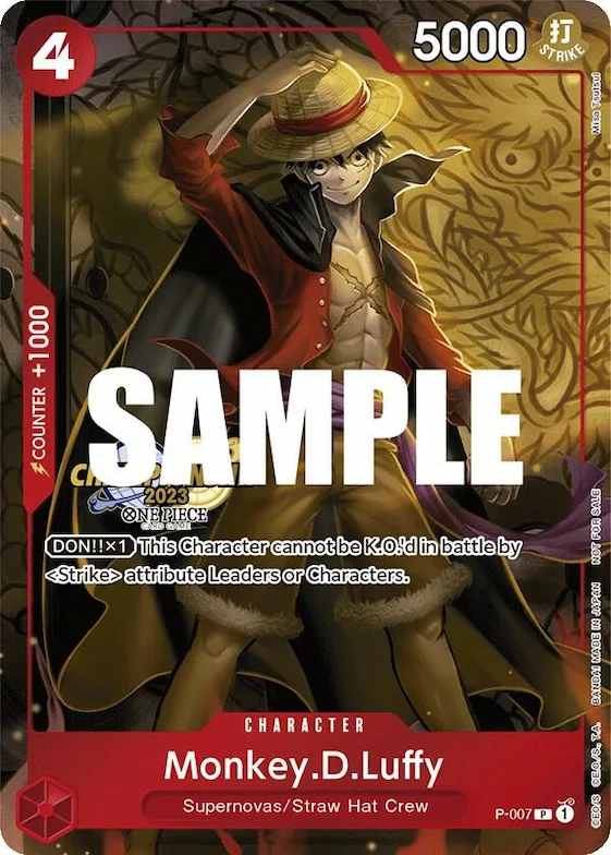 Monkey.D.Luffy (007) (CS 2023 Celebration Pack) #p-007 – One Piece Promotion Cards