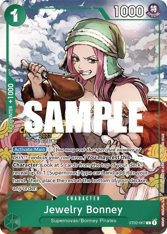 Jewelry Bonney (CS 2023 Celebration Pack) #st2-007 – One Piece Promotion Cards