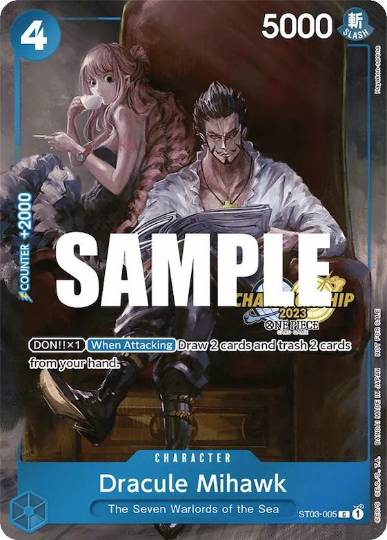 Dracule Mihawk (CS 2023 Celebration Pack) #st3-005 – One Piece Promotion Cards