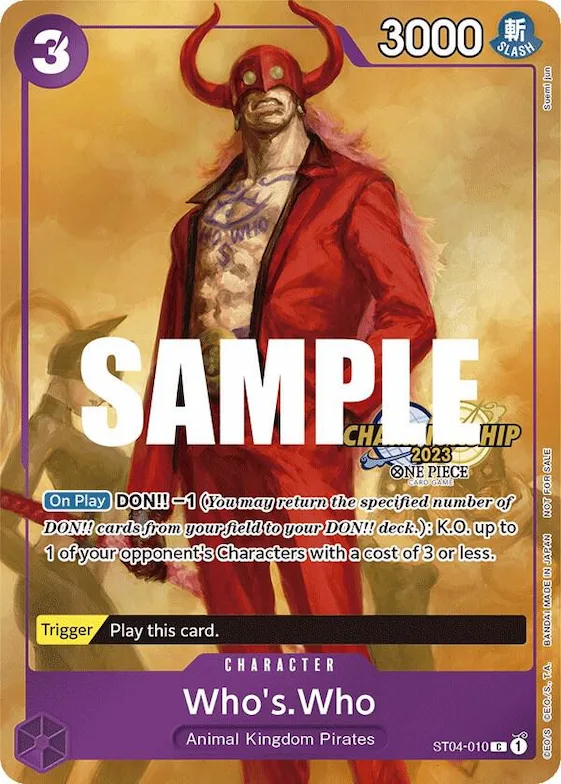 Who's.Who (CS 2023 Celebration Pack) #st4-010 – One Piece Promotion Cards