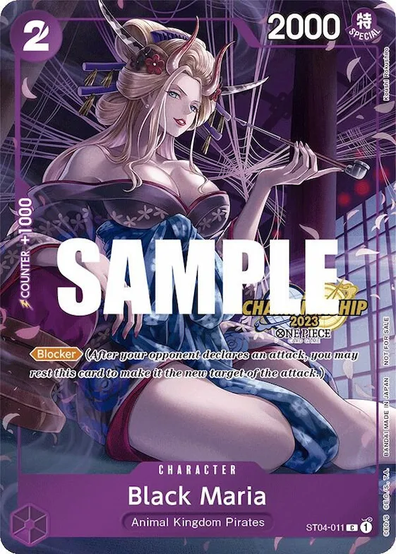 Black Maria (CS 2023 Celebration Pack) #st4-011 – One Piece Promotion Cards