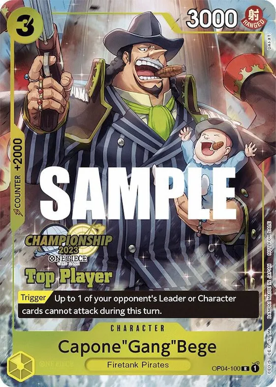 Capone"Gang"Bege (CS 2023 Top Players Pack) #op4-100 – One Piece Promotion Cards
