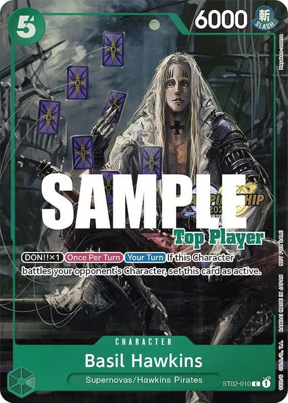 Basil Hawkins (CS 2023 Top Players Pack) #st2-010 – One Piece Promotion Cards
