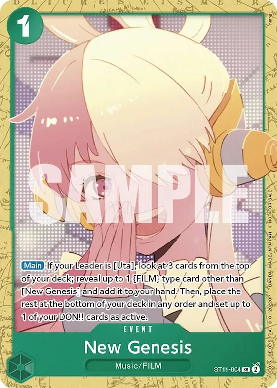 New Genesis (Starter Deck 11: Uta Deck Battle) #st11-004 – One Piece Promotion Cards