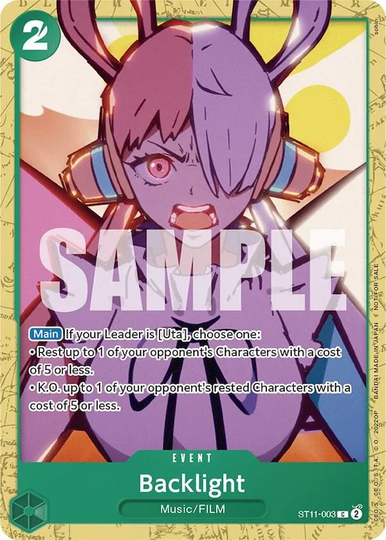 Backlight (Starter Deck 11: Uta Deck Battle) #st11-003 – One Piece Promotion Cards