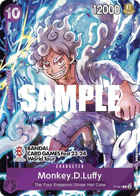 Monkey.D.Luffy (041) (BANDAI CARD GAMES Fest 23-24 World Tour) #p-041 – One Piece Promotion Cards