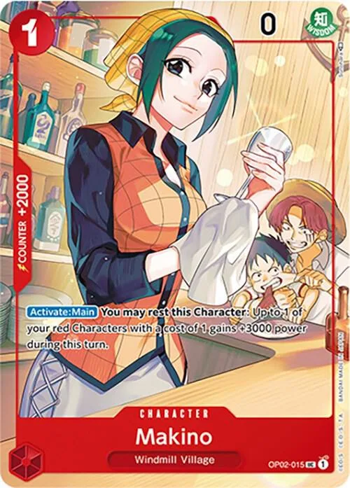 Makino (Japanese 1st Anniversary Set) #op2-015 – One Piece Promotion Cards
