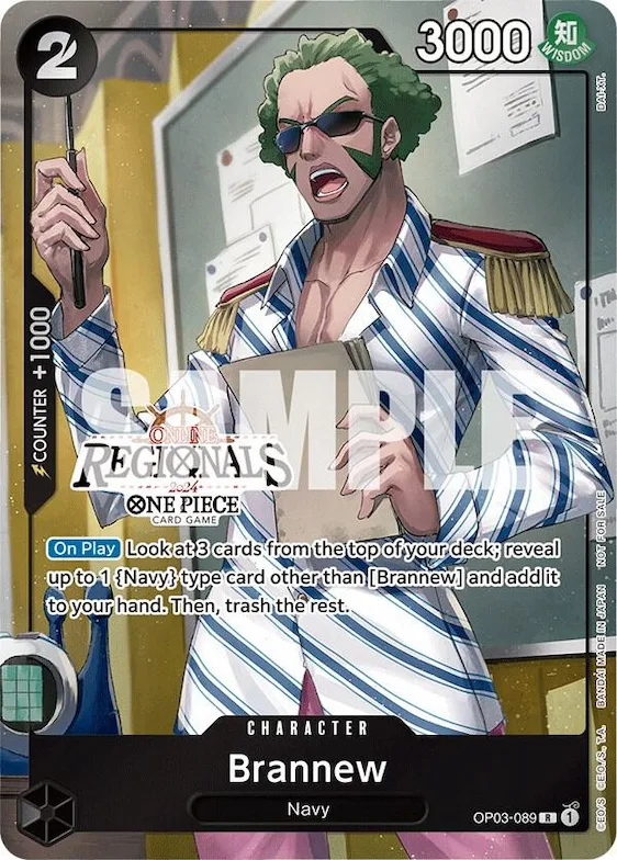 Brannew (Online Regional 2024) [Participant] #op3-089 – One Piece Promotion Cards