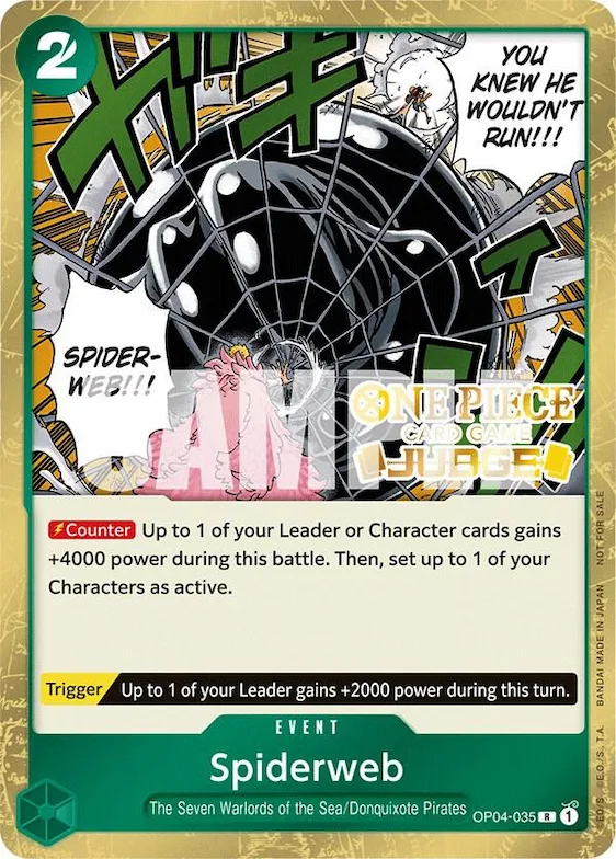 Spiderweb (Judge Pack Vol. 3) #op4-035 – One Piece Promotion Cards