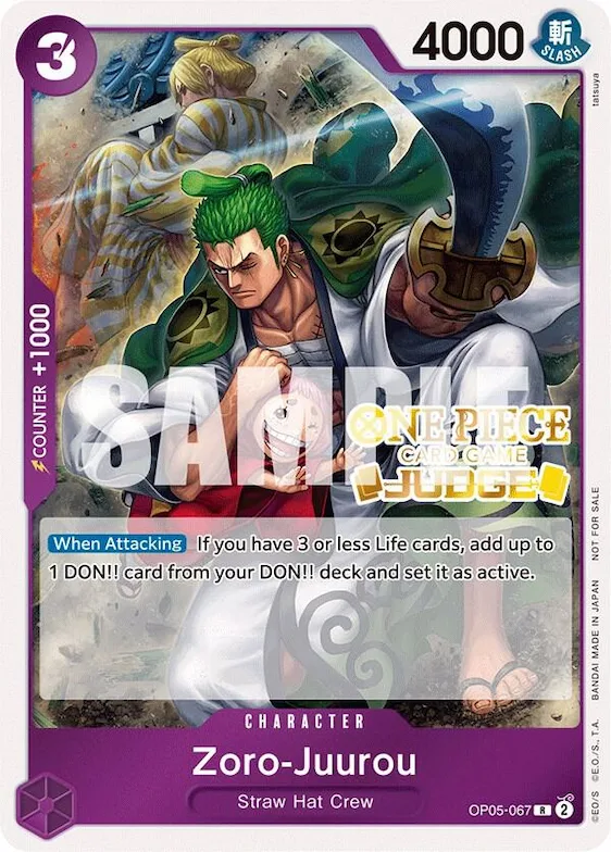 Zoro-Juurou (Judge Pack Vol. 3) #op5-067 – One Piece Promotion Cards
