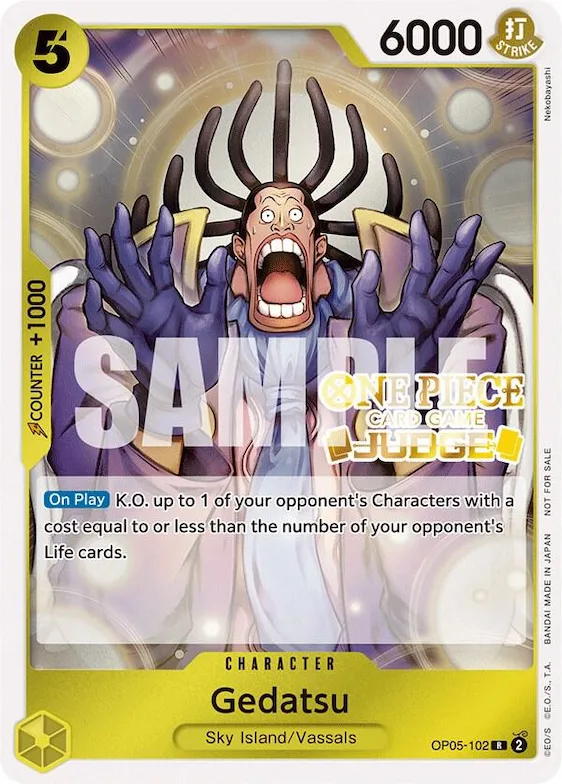 Gedatsu (Judge Pack Vol. 3) #op5-102 – One Piece Promotion Cards