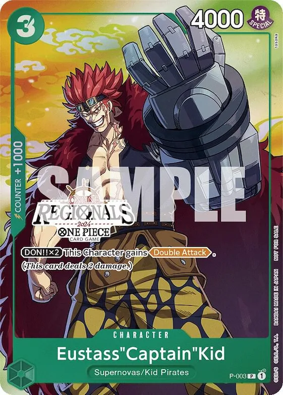 Eustass"Captain"Kid (Online Regional 2024 Vol. 2) [Participant] #p-003 – One Piece Promotion Cards