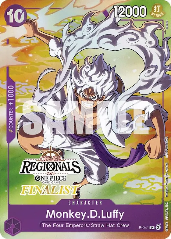 Monkey.D.Luffy (041) (Offline Regional 2024 Vol. 2) [Finalist] #p-041 – One Piece Promotion Cards