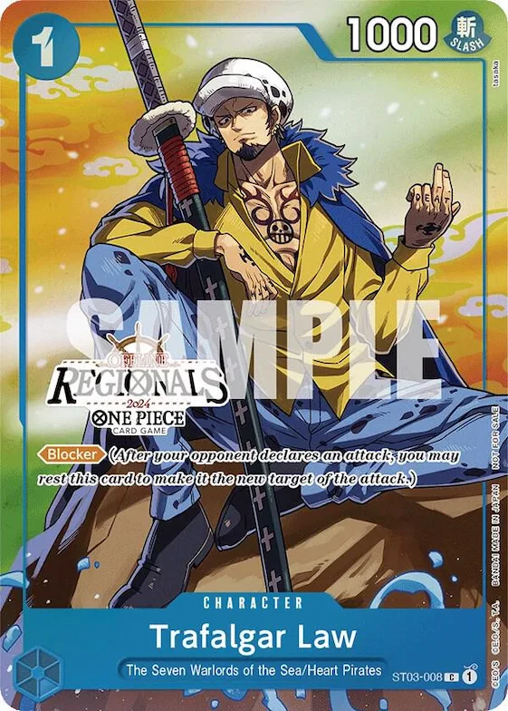 Trafalgar Law (Offline Regional 2024 Vol. 2) [Participant] #st3-008 – One Piece Promotion Cards