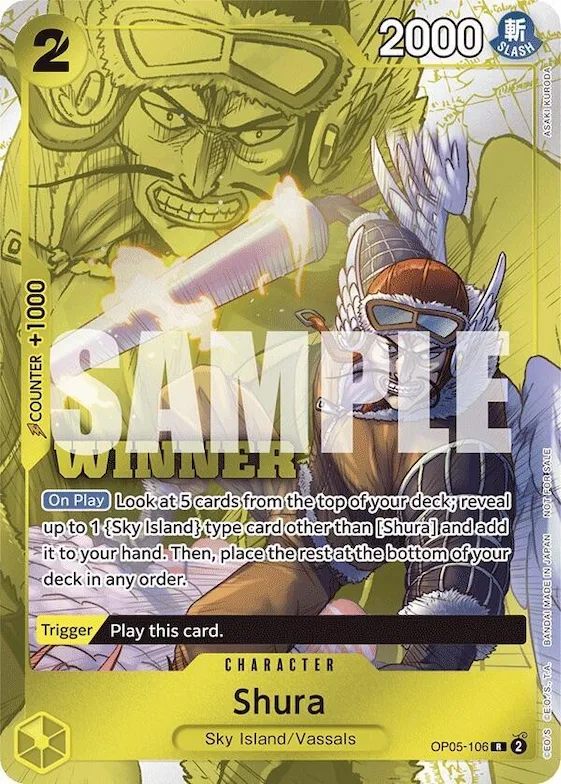 Shura (Winner Pack Vol. 7) #op5-106 – One Piece Promotion Cards