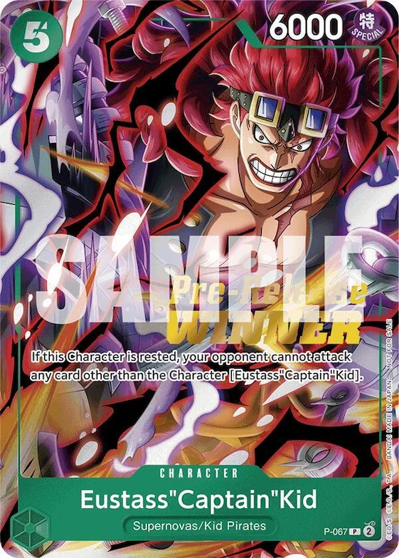Eustass"Captain"Kid (OP-07 Pre-Release Tournament) [Winner] #p-067 – One Piece Promotion Cards