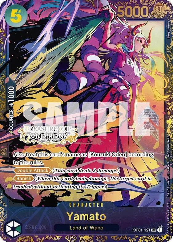 Yamato (Treasure Cup) #op1-121 – One Piece Promotion Cards