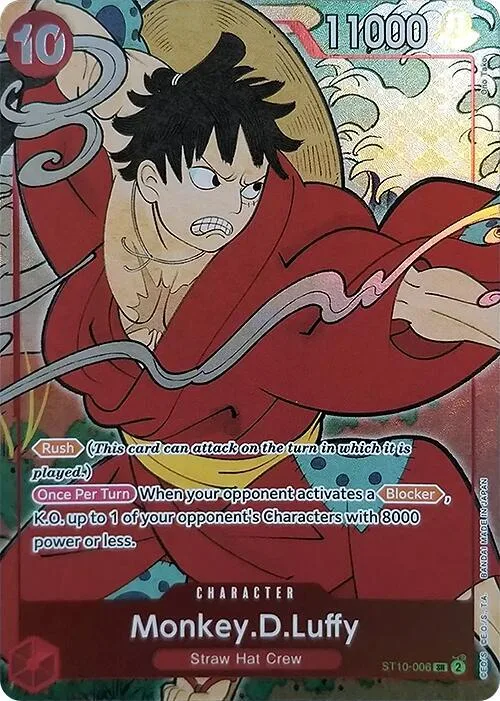 Monkey.D.Luffy (English Version 1st Anniversary Set) #st10-006 – One Piece Promotion Cards