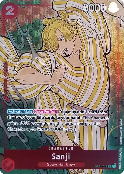 Sanji (English Version 1st Anniversary Set) #op1-013 – One Piece Promotion Cards