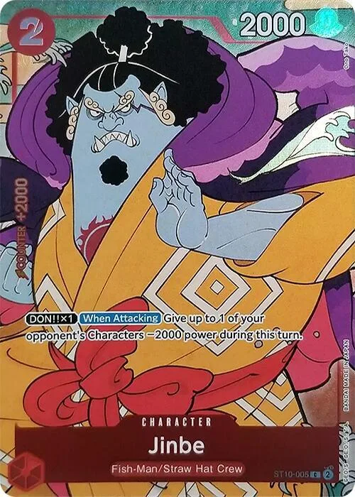 Jinbe (English Version 1st Anniversary Set) #st10-005 – One Piece Promotion Cards